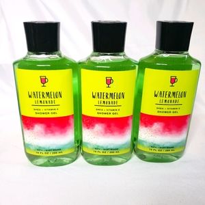 NEW BBW WATERMELON LEMONADE SHOWER GEL X3